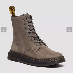 Dr. Martens Grey Crewson Lace-Up Boots size 39 8 women 7 men